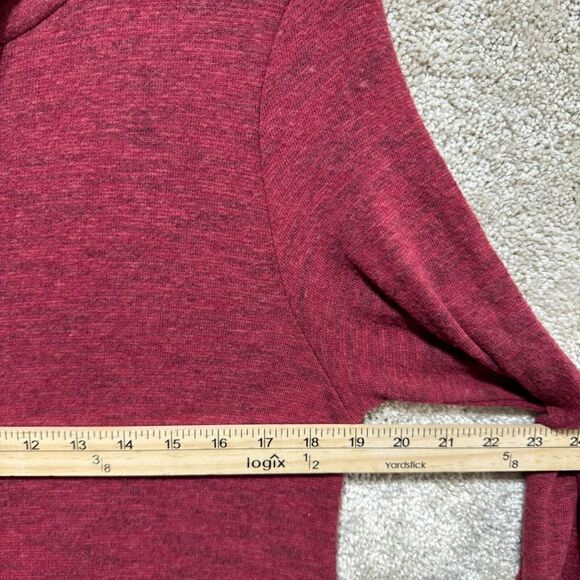 Anthropologie Sunday in Brooklyn Sweater Dress Women's Large Wine ruffle hem NWT - Picture 14 of 16